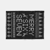 Lustiges Frohes Sechs Sieben 6 7 Meme Design Weihn Fleecedecke (Vorderseite (Horizontal))