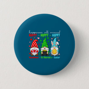 Lustiges Frohes Valentins St Patrick Ostern Feiert Button