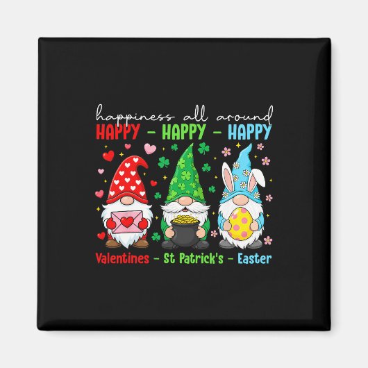 Lustiges Frohes Valentins St Patrick Ostern Feiert Magnet (Vorne)
