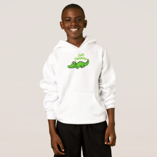 Lustiges fröhliches Krokodil Lächeln-Weich aber Ge Hoodie