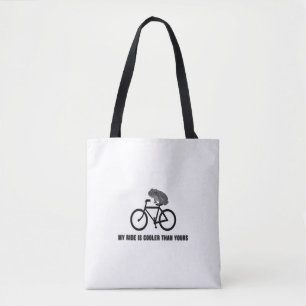 Lustiges Frosch auf Fahrrad T-Shirt Cooles Radfa Tasche