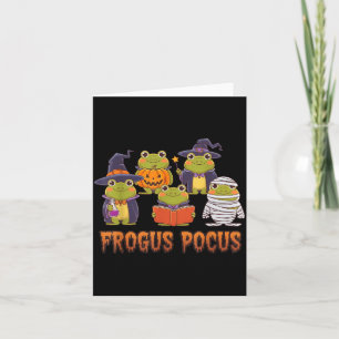 Lustiges Frosch-Halloween-Kostüm Hexe Gruselig Karte