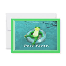 Lustiges Frosch-Pool-Party