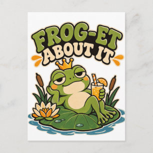 Lustiges Frosch-Shirt Froschliebhaber-Geschenk Süß Postkarte