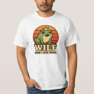 Lustiges Frosch T-Shirt – WILF Wow I Love Frogs Re