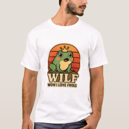 Lustiges Frosch T-Shirt – WILF Wow I Love Frogs Re