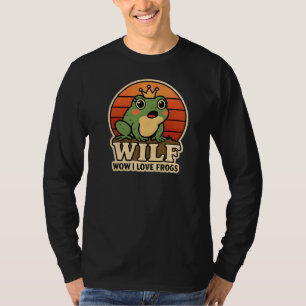 Lustiges Frosch T-Shirt – WILF Wow I Love Frogs Re