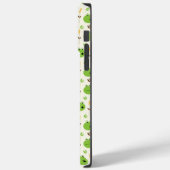 Lustiges Froschgesichter Muster Monogramm Case-Mate iPhone Hülle (Rückseite / Links)