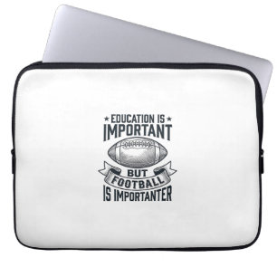 Lustiges Fußball-Bildungs-Vintage-Shirt-Design (2) Laptopschutzhülle