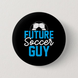 Lustiges Fußball-Fan-Geburtstags-Grafik Jungen Män Button