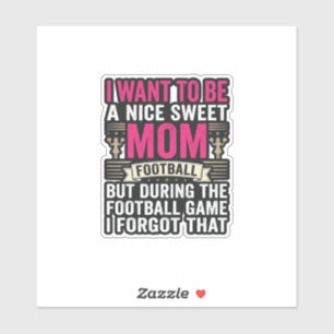 Lustiges-Fußball-Mama-Vintage-Stickerei-Shirt-Desi Aufkleber