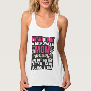 Lustiges Fußball-Mutter Vintage-Gravur-Shirt-Desig Tank Top
