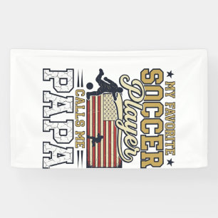 Lustiges Fußball-Papa Vintage-Shirt-Design_1 Banner