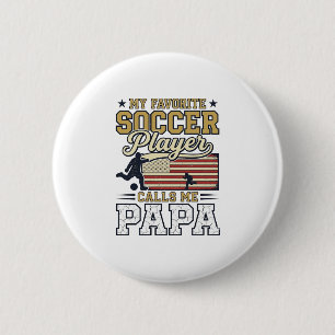 Lustiges Fußball-Papa-Vintage-Shirt-Design_1 Button