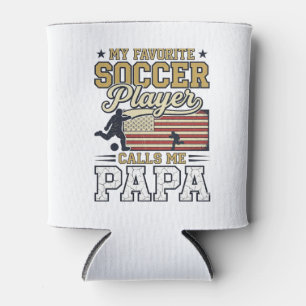Lustiges Fußball-Papa-Vintage-Shirt-Design_1 Dosenkühler