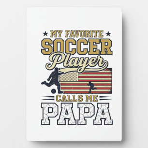 Lustiges Fußball-Papa-Vintage-Shirt-Design_1 Fotoplatte