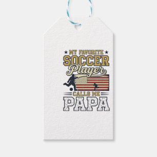 Lustiges Fußball-Papa Vintage-Shirt-Design_1 Geschenkanhänger