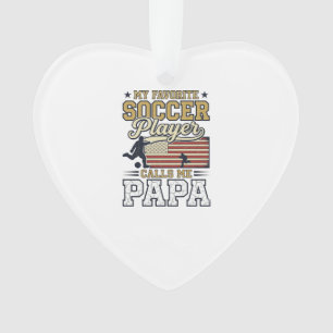 Lustiges Fußball-Papa-Vintage-Shirt-Design_1 Ornament