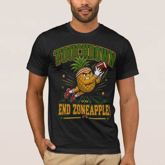 Lustiges Fußball-Pineapple T-Shirt (Vorderseite)