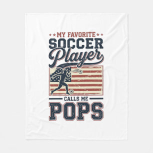 Lustiges Fußball-Pops Vintage-Stickerei-Shirt-Desi Fleecedecke
