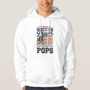 Lustiges Fußball-Pops Vintage-Stickerei-Shirt-Desi Hoodie