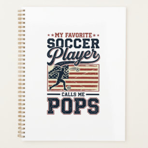 Lustiges Fußball-Pops Vintage-Stickerei-Shirt-Desi Planer