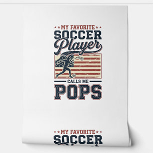 Lustiges Fußball-Pops Vintage-Stickerei-Shirt-Desi Tapete