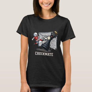 Lustiges Fußball-Schach-Bauer-Torschütze-Schachmat T-Shirt