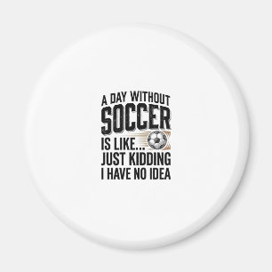 Lustiges Fußball-Tages-Zitat Vintage-Shirt-Design_ Magnet