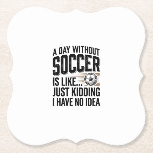 Lustiges Fußball-Tages-Zitat Vintage-Shirt-Design_ Untersetzer