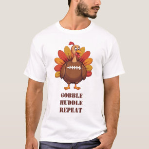 Lustiges Fußball-Truthahn-Erntedankfest T-Shirt