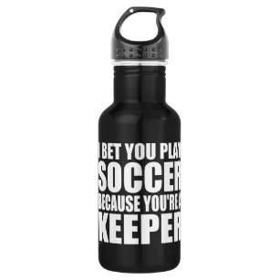 Lustiges Fußball-Zitat Trinkflasche