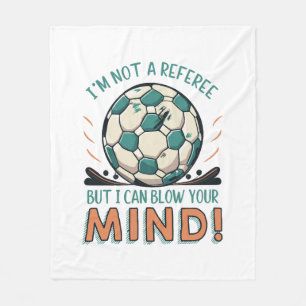 Lustiges Fußballdesign Fleecedecke