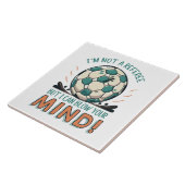 Lustiges Fußballdesign Fliese (Seite)