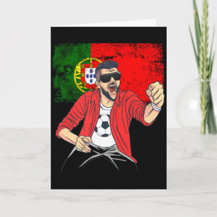 Lustiges Fußballdesign für Fußballfans Fußball Fan Karte