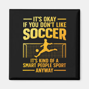 Lustiges Fußballdesign für Männer Frauen Fußballli Magnet