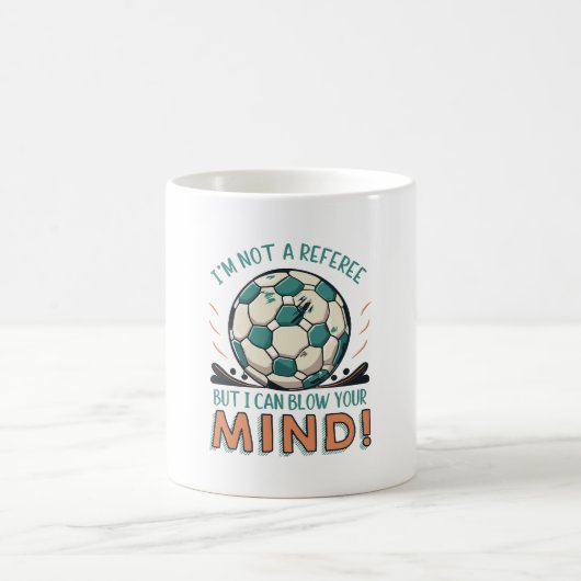 Lustiges Fußballdesign Kaffeetasse (Mittel)