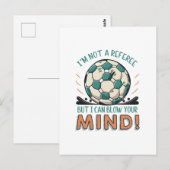 Lustiges Fußballdesign Postkarte (Vorne/Hinten)