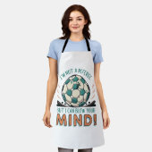Lustiges Fußballdesign Schürze (Getragen)
