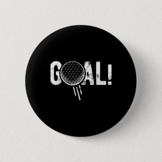 Lustiges Fußballtor Golf Vier Witz Button