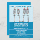 Lustiges Gabelngeburtstags-Party Einladung (Vorne/Hinten)