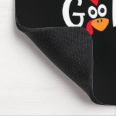 Lustiges Gackern Truthahn Gesicht Frohes Erntedank Mousepad (Ecke)