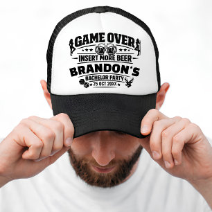 Lustiges Game Over Junggesellenabschied Andenken f Truckerkappe