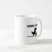 Lustiges Game Over Pixel Dinosaur Kein Internet  Kaffeetasse (VorderseiteRechts)