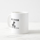 Lustiges Game Over Pixel Dinosaur Kein Internet  Kaffeetasse (Vorderseite Links)