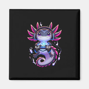 Lustiges Gamer Axolotl Videospiele Retro Jungen Mä Magnet