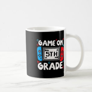 Lustiges Gamer Game On 5. Klasse Zurück zur Schule Kaffeetasse