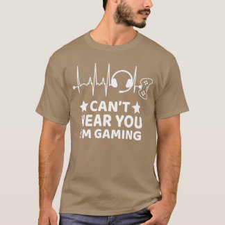 Lustiges Gamer-Geschenk Gamer Herzschlag Kann dich T-Shirt