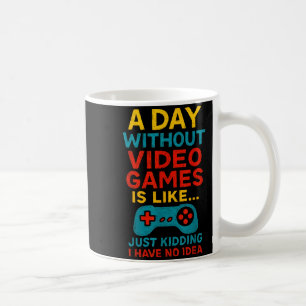 Lustiges Gamer-Spruch Grafik-T-Shirt Männer Jungen Kaffeetasse