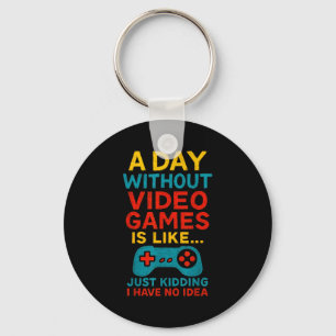 Lustiges Gamer-Spruch Grafik-T-Shirt Männer Jungen Schlüsselanhänger